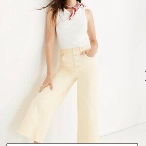 Madewell Wide-Leg Emmett Pant, size 24", pink, excellent condition